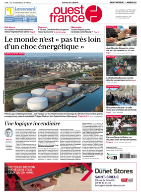 Cover of Ouest-France (Saint-Brieuc Lamballe)