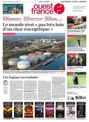Cover of Ouest France (Saint-Nazaire La Baule Guerande)