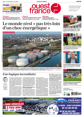 Cover of Ouest France (Sarthe)