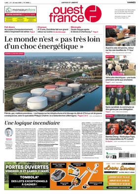 Cover of Ouest France (Vannes)