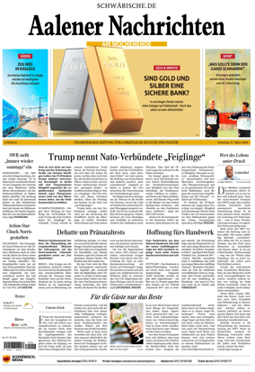 Cover of Aalener Nachrichten