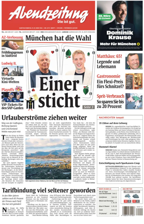 Cover of Abendzeitung Munchen