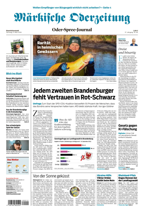 Cover of Markische Oderzeitung Eisenhuttenstadt