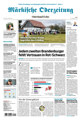 Cover of Markische Oderzeitung Oderland-Echo
