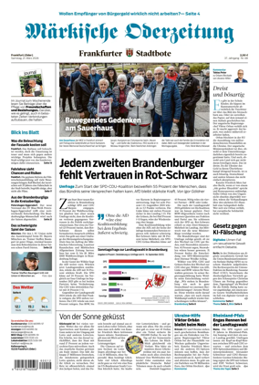 Cover of Markische Oderzeitung Frankfurt (Oder)
