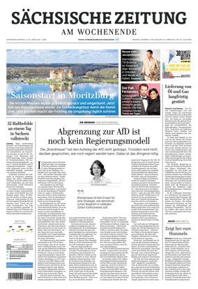 Cover of Sachsische Zeitung (Meissen Radebeul und das Elbland)