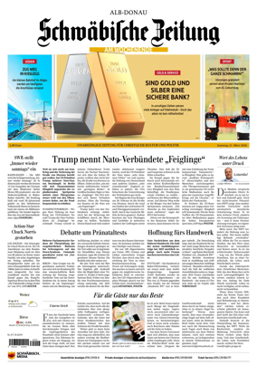 Cover of Schwabische Zeitung (Alb-Donau)