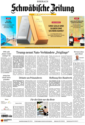 Cover of Schwabische Zeitung (Biberach)