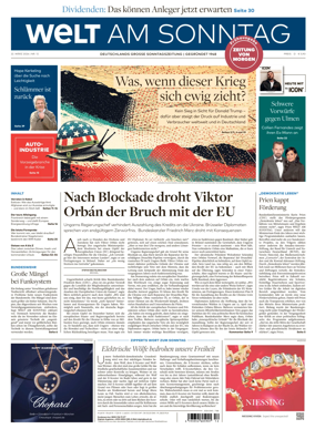 Cover of Welt am Sonntag