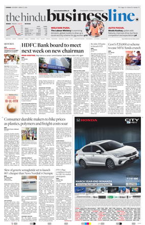 Cover of BusinessLine (Chennai)