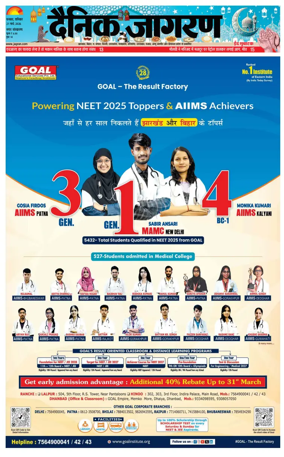 Cover of Dainik Jagran - Dhanbad