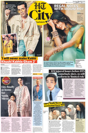 Cover of Hindustan Times (Lucknow) - Live