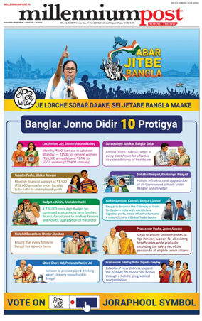 Cover of Millennium Post (Kolkata)