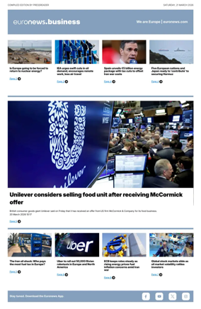 Cover of Euronews Business
