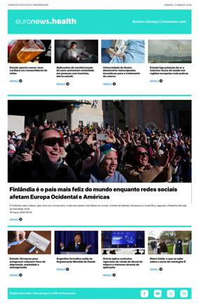 Cover of Euronews Health (Portuguese)
