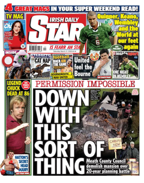 Cover of Irish Daily Star