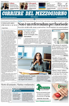 Cover of Corriere del Mezzogiorno (Puglia)