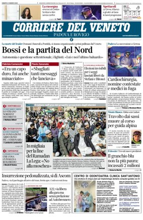 Cover of Corriere del Veneto (Padova e Rovigo)