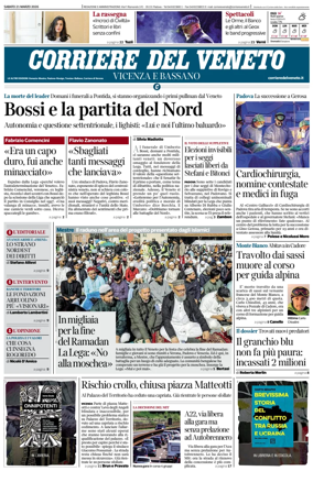 Cover of Corriere del Veneto (Vicenza e Bassano)
