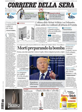 Cover of Corriere della Sera