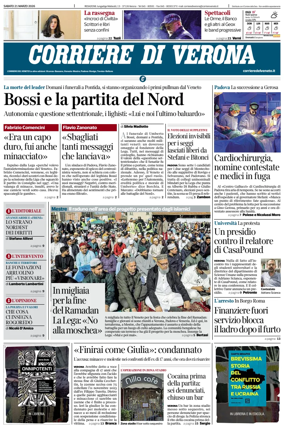 Cover of Corriere di Verona