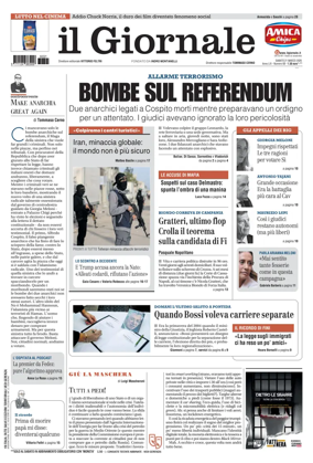 Cover of Il Giornale (Italy)