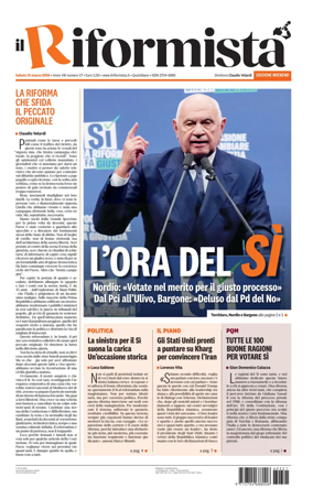 Cover of Il Riformista (Italy)