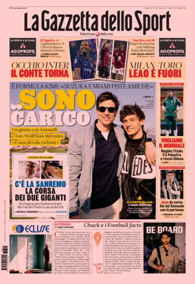 Cover of La Gazzetta dello Sport - Milano
