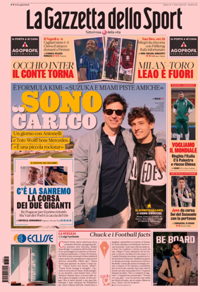Cover of La Gazzetta dello Sport