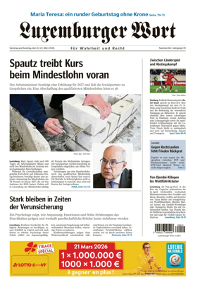 Cover of Luxemburger Wort