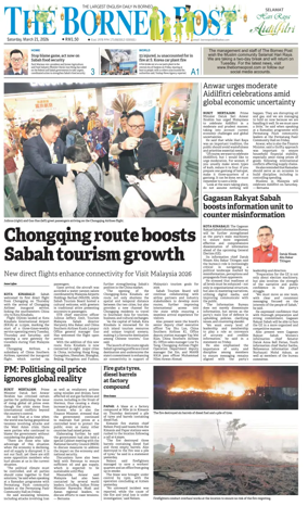 Cover of The Borneo Post (Sabah)