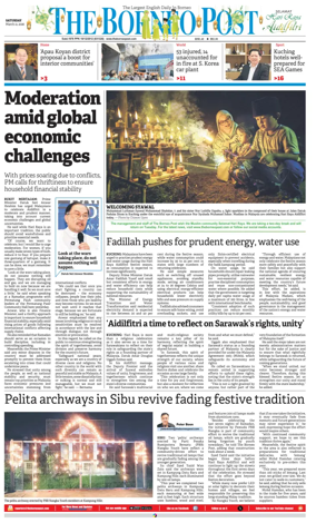 Cover of The Borneo Post (Sarawak)