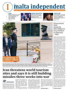 Cover of Malta Independent