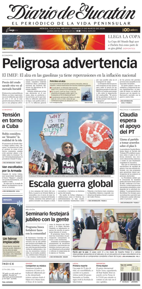 Cover of Diario de Yucatan