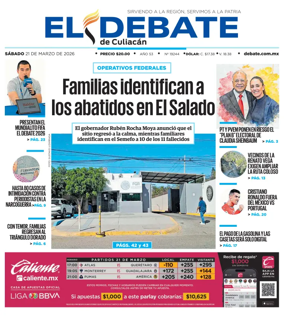 Cover of El Debate de Culiacan