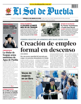 Cover of El Sol de Puebla