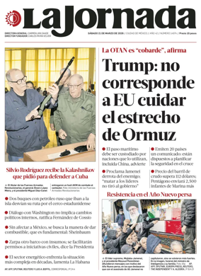 Cover of La Jornada
