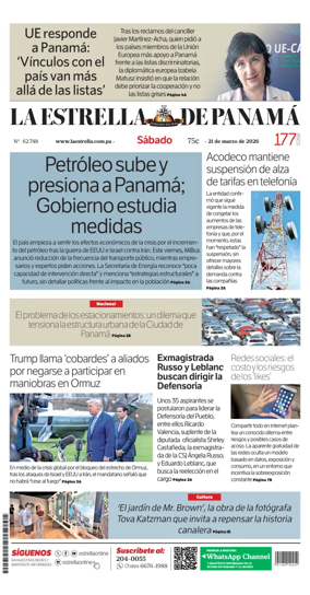 Cover of La Estrella de Panama