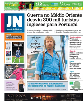 Cover of Jornal de Noticias