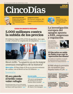 Cover of Cinco Dias