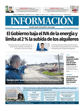 Cover of Diario Informacion (Elche y Vega Baja)