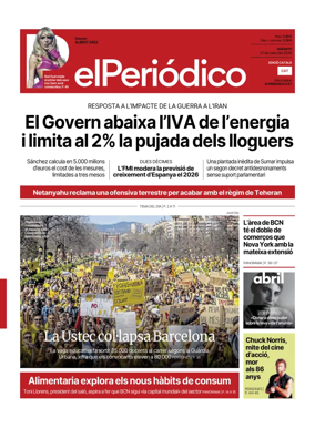 Cover of El Periodico - Catala