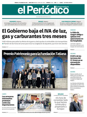 Cover of El Periodico Extremadura