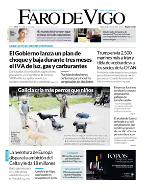 Cover of Faro de Vigo