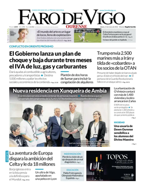 Cover of Faro de Vigo (Ourense)