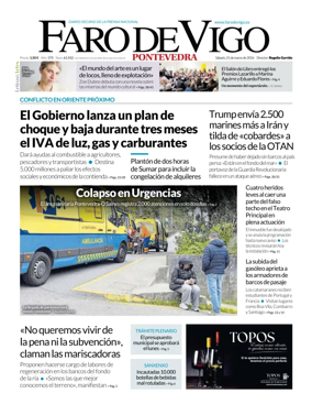 Cover of Faro de Vigo (Pontevedra)