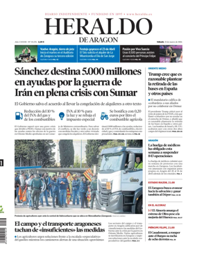Cover of Heraldo de Aragon