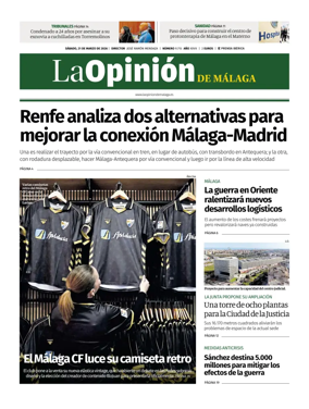 Cover of La Opinion de Malaga