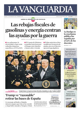 Cover of La Vanguardia