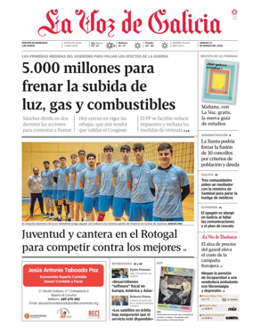 Cover of La Voz de Galicia (Barbanza)